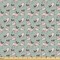 Ambesonne Pug Fabric by The Yard, Dogs Various States Sitting Standing Stretching Cartoon Style Pet Drawing, Decorative Fabric for Upholstery and Home Accents, 3 Yards, Turquoise
